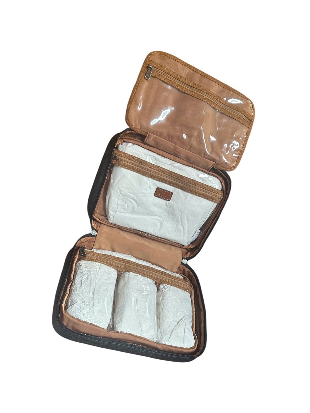 Patricia Nash Hanging Travel Case Organizer Black Map Gym Overnight NWT - Picture 3 of 12